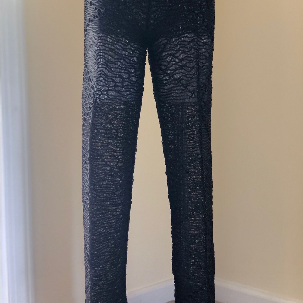 Piombo Black Lace Fabric